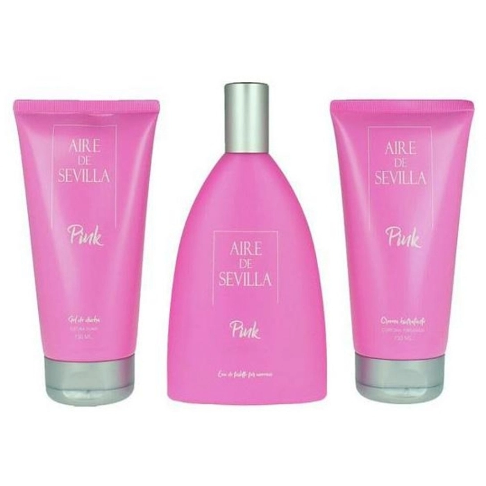 Set Aire de Sevilla Pink 150ml + Gel de Ducha 150ml + Body Milk 150ml Set Aire de Sevilla Pink 150ml + Gel de Ducha 150ml + Body Milk 150ml