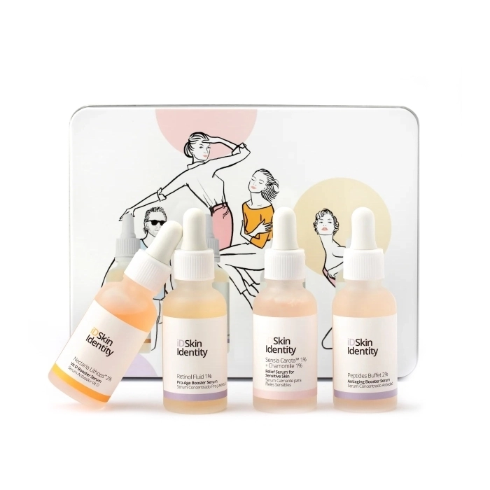 Set Sérums iD Skin Identity 4uds x 30ml + Caja Metálica Set Sérums iD Skin Identity 4uds x 30ml + Caja Metálica
