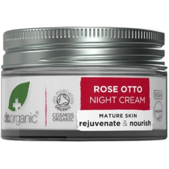 Crema de Noche de Extracto Orgánico de Rosa Crema de Noche de Extracto Orgánico de Rosa