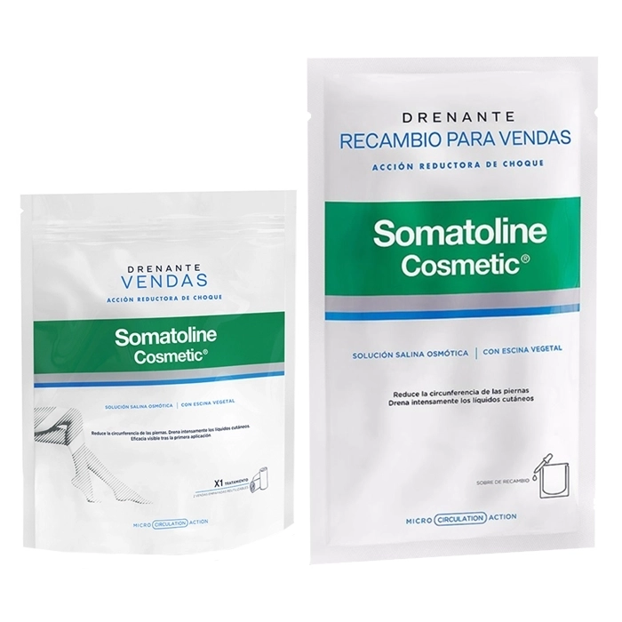 Set Vendas Drenantes Acción Reductora de Choque 1 unidad + 3 Recambios Set Vendas Drenantes Acción Reductora de Choque 1 unidad + 3 Recambios