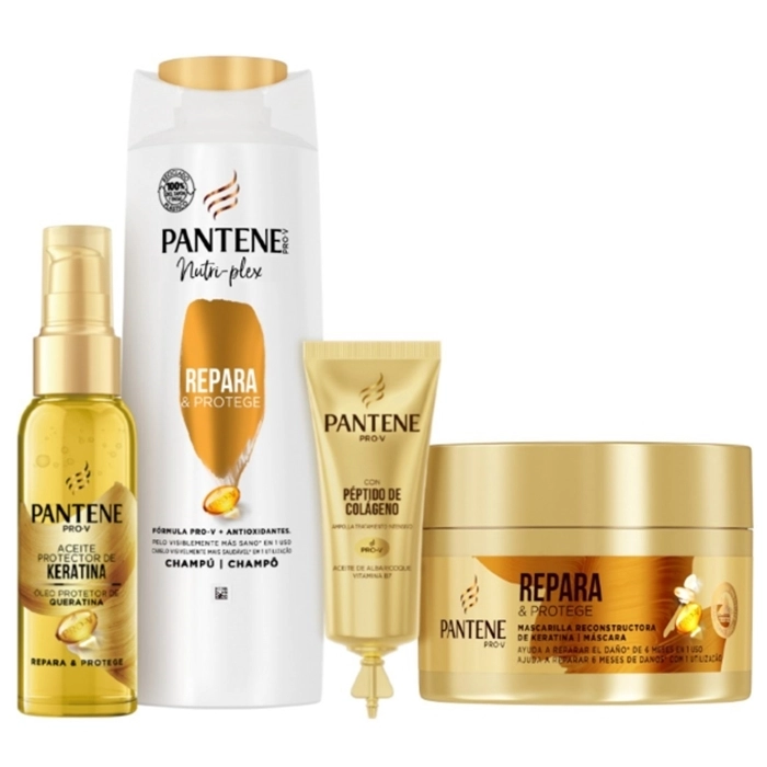 Set Emergencia Capilar Repara & Protege Champú 225ml + 3 productos Set Emergencia Capilar Repara & Protege Champú 225ml + 3 productos