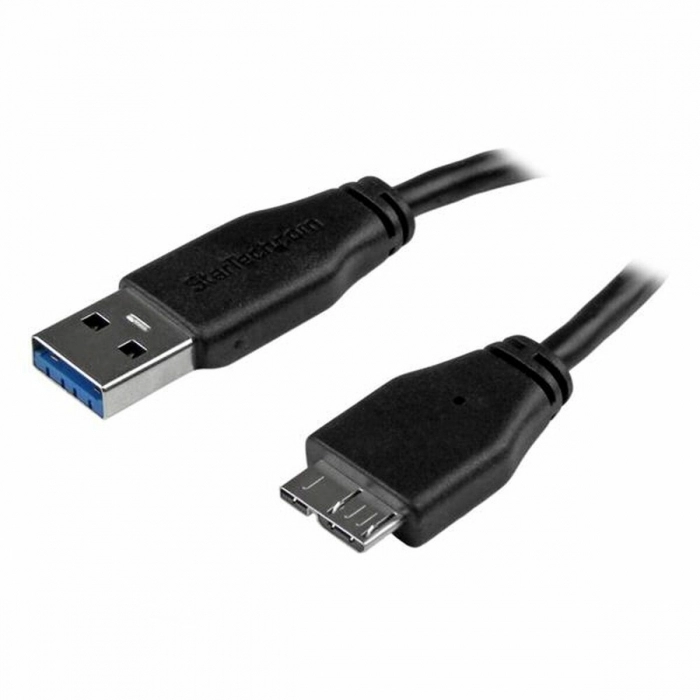 Cable USB a Micro USB Startech USB3AUB15CMS         Negro