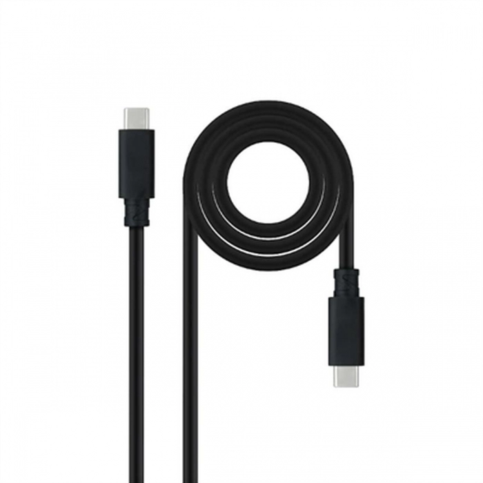 Cable USB C NANOCABLE 10.01.4100 Negro 50 cm