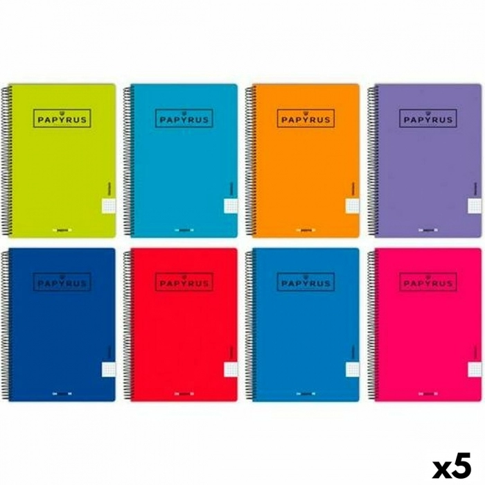 Cuaderno Papyrus A4 80 Hojas 90 g/m² (5 Unidades)