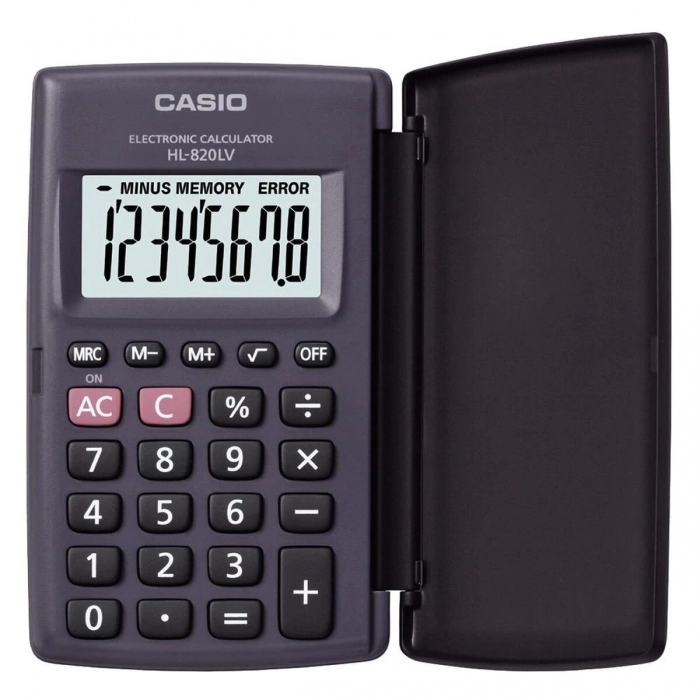 Calculadora Casio HL-820LV-BK Gris Resina (10 x 6 cm)