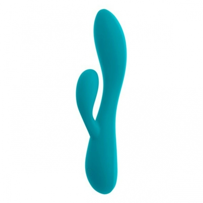 Vibrador Doble Estimulación S Pleasures Turquesa (11,8 cm)