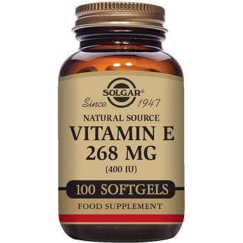 Vitamina E 400 UI (268 mg) - Cápsulas blandas vegetales Vitamina E 400 UI (268 mg) - Cápsulas blandas vegetales