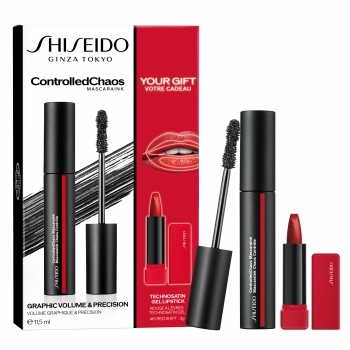 Set ControlledChaos MascaraInk 11.5ml + TechnoSatin Gel Lipstick Red Shift 2g