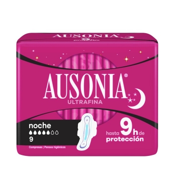 Ausonia Compresas Noche Alas Air Dry