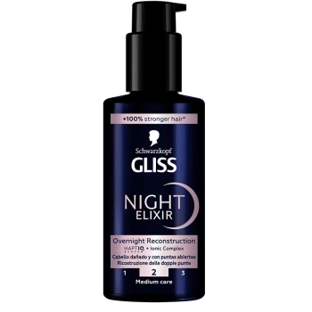 Gliss Night Elixir Overnight Reconstruction Medium Care