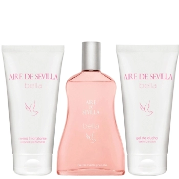 Set Aire de Sevilla Bella 100ml + Gel de ducha 100ml + Crema Hidratante 100m