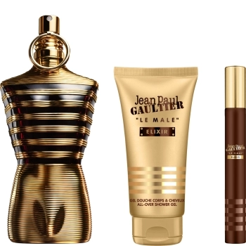 Set Le Male Elixir Parfum 125ml + All-Over Gel de Baño 75ml + 10ml