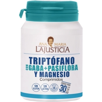Triptófano con Gaba + Pasiflora y Magnesio Triptófano con Gaba + Pasiflora y Magnesio