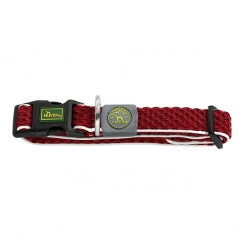 Collar para Perro Hunter Basic Hilo Rojo Talla M (33-50 cm)