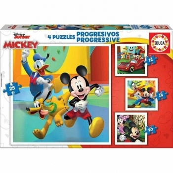 Puzzle Educa Mickey & Friends (25 + 20 + 16 + 12 pcs)