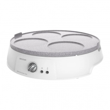 Crepera Cecotec Fun Crepestone Twin 1200W Blanco Gris