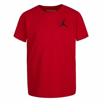 Camiseta de Manga Corta Infantil Nike Jordan Jumpamn Air EMB Rojo