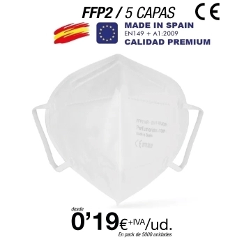 Mascarillas FFP2 Made in Spain Calidad Premium con certificado 0370-4121-PPE/B Mascarillas FFP2 Made in Spain Calidad Premium con certificado 0370-4121-PPE/B