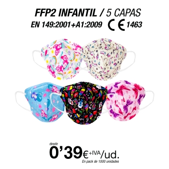 Mascarillas para Niños/as FFP2 Surtido Mascarillas para Niños/as FFP2 Surtido