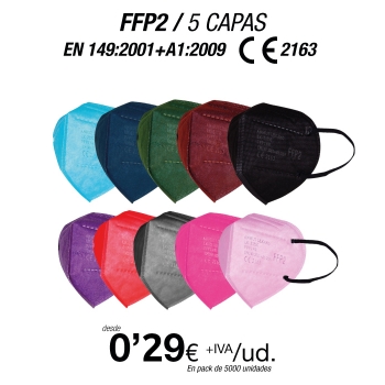 FFP2 Colores Variados con certificacion europea FFP2 Colores Variados con certificacion europea
