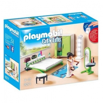 Playset City Life Home Bedroom Playmobil 9271 (21 pcs) Habitación