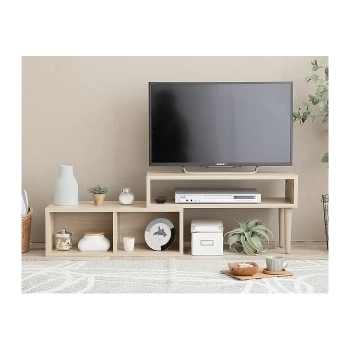 Color de grano de madera tv gabinete