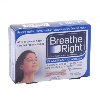 Breathe right clasica t- peq-med 30 u
