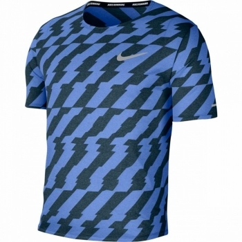 Camiseta de Manga Corta Hombre Nike Dri-Fit Miler Future Fast Azul