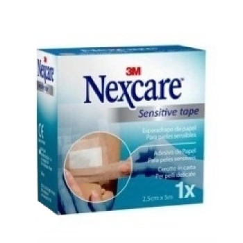 Esparadrapo hipoalergico 3m nexcare sensitive ta carne 5 m x 2.5 cm