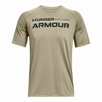 Camiseta de Manga Corta Under Armour Wordmark Verde