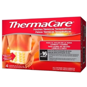 Thermacare parche térmico zona lumbar cadera 4 parches