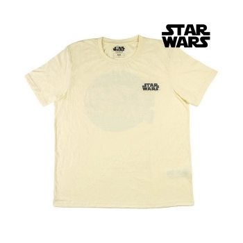 Camiseta de Manga Corta Hombre Star Wars Blanco