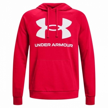 Sudadera con Capucha Hombre Under Armour Rival Big Logo Rojo Sudadera con Capucha Hombre Under Armour Rival Big Logo Rojo