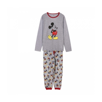 Pijama Mickey Mouse Hombre Gris