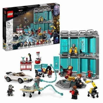 Playset Lego Marvel 76216 Iron Man Armory (496 Piezas)