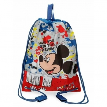Bolsa Mochila con Cuerdas Mickey Mouse Mickey Azul 27 x 34 cm