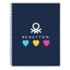 Libreta Benetton Love Azul marino A4 (120 Hojas)