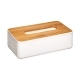 Caja para pañuelos 5five Baltik 25 x 13 x 8.7 cm Blanco Bambú