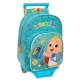 Mochila Escolar con Ruedas CoComelon Back to class Azul claro (26 x 34 x 11 cm)