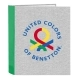 Carpeta de anillas Benetton Pop Gris A4 (27 x 33 x 6 cm)