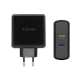 Cargador USB Pared Aisens PD 3.0 48 W USB-C Negro