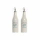 Set de Aceitera y Vinagrera DKD Home Decor 250 ml Blanco Verde Dolomita (6,1 x 6