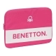 Funda para Portátil Benetton Raspberry Fucsia (34 x 25 x 2 cm)