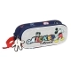 Portatodo Doble Mickey Mouse Clubhouse Only one Azul marino (21 x 8 x 6 cm)