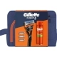 Gillette Fusion 5 + 3 Recambios + Shave Gel 200ml + Neceser Gillette Fusion 5 + 3 Recambios + Shave Gel 200ml + Neceser