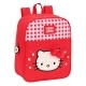 Mochila Infantil Hello Kitty Spring Rojo (22 x 27 x 10 cm)